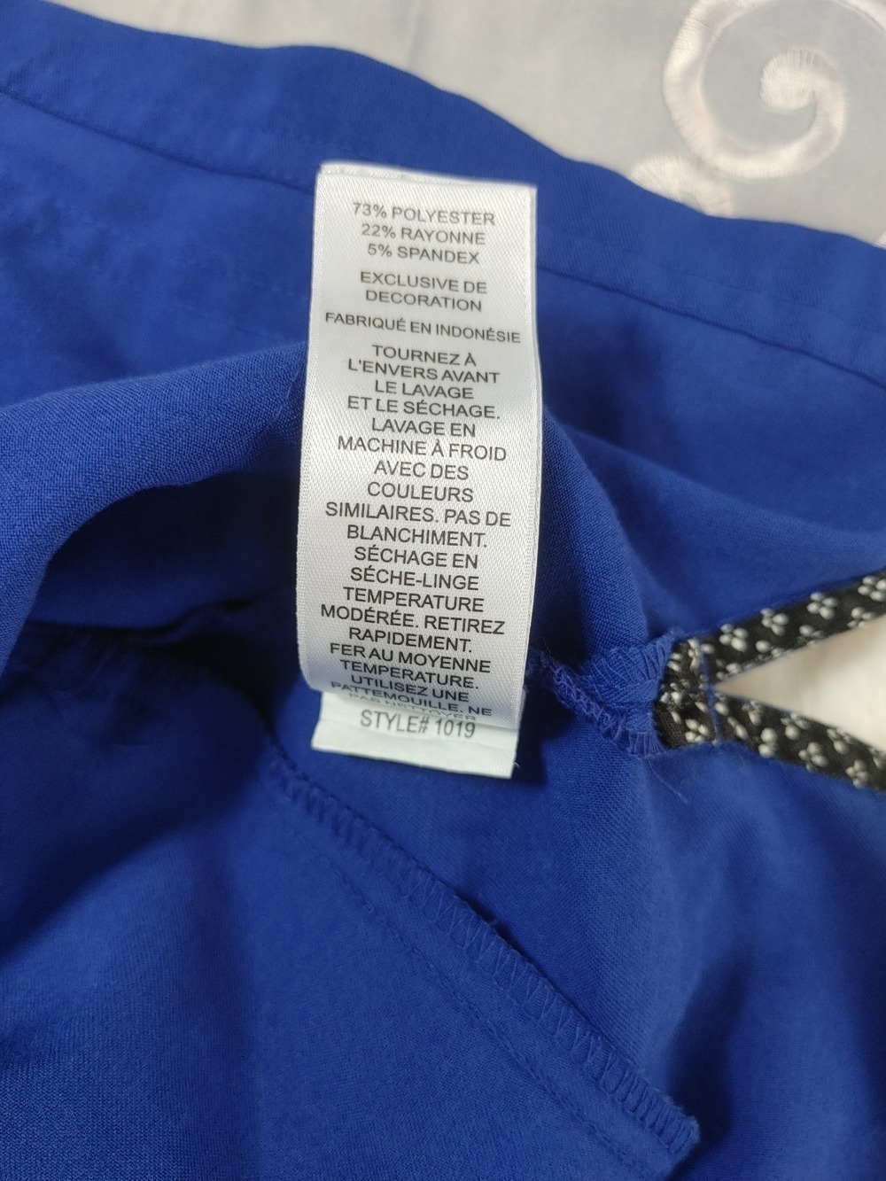 Koi Next Gen Cotton/Poly/Spandex Women's Royal Blue V-Neck Scrub Top M - Picture 7 of 9